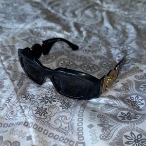 Versace Black Medusa Oversized Sunglasses